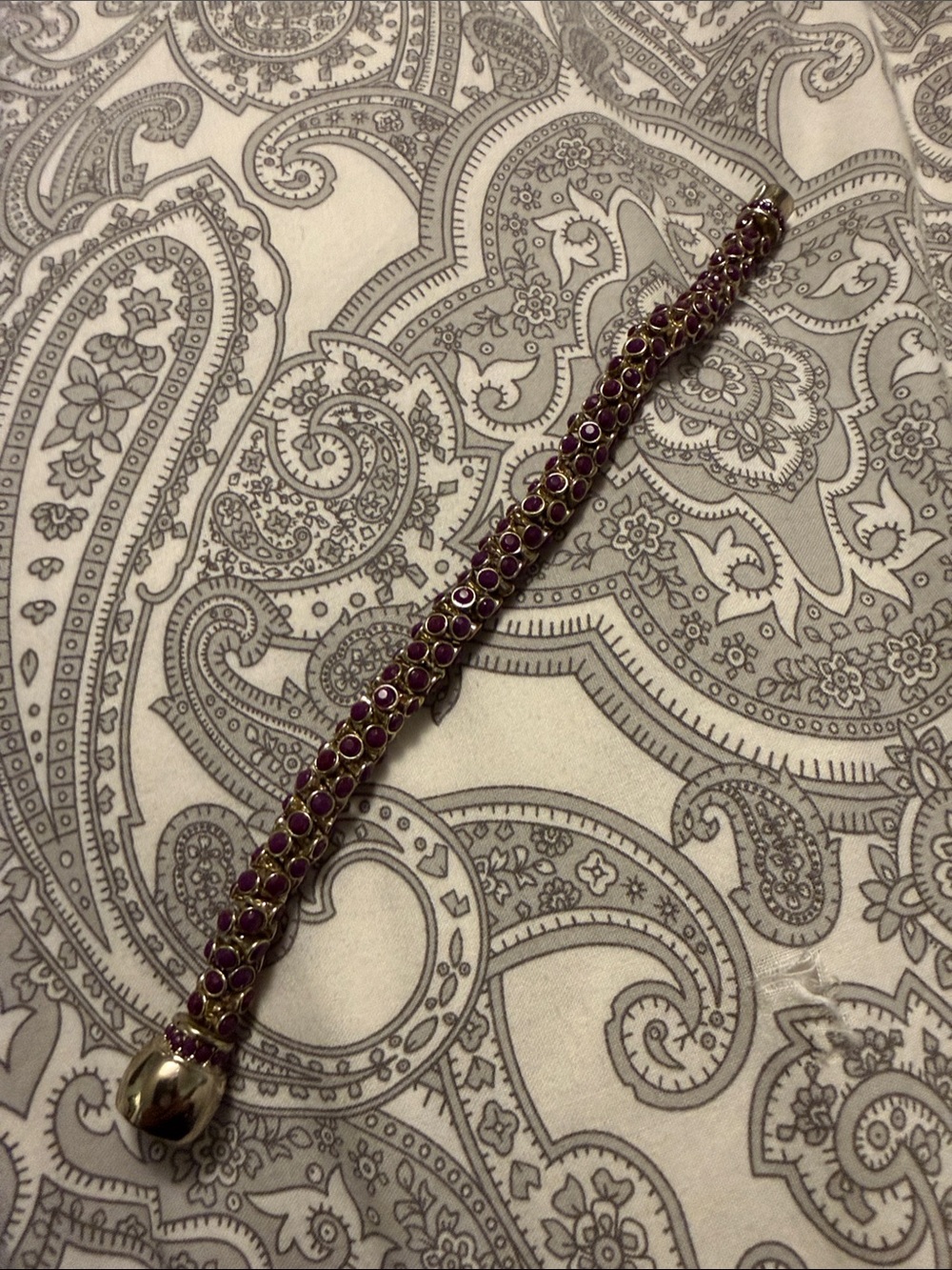Banana Republic Gold-Tone Bracelet with Purple Crystals